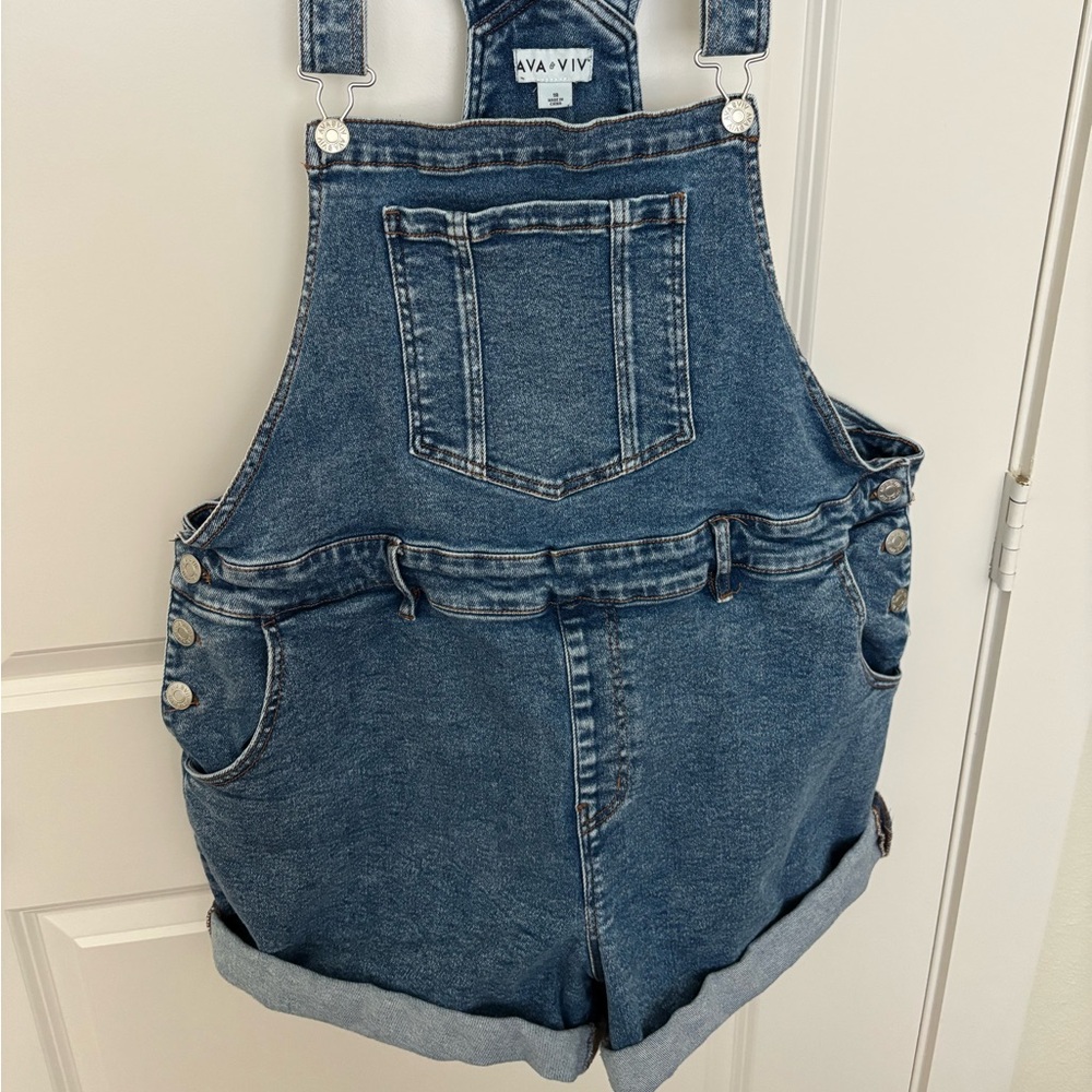 Ava & Viv Blue Denim Overalls